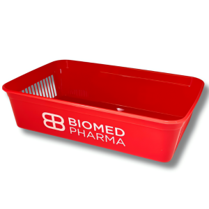 Panier de pharmacie rouge