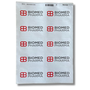 Biomed feuille d'autocollants